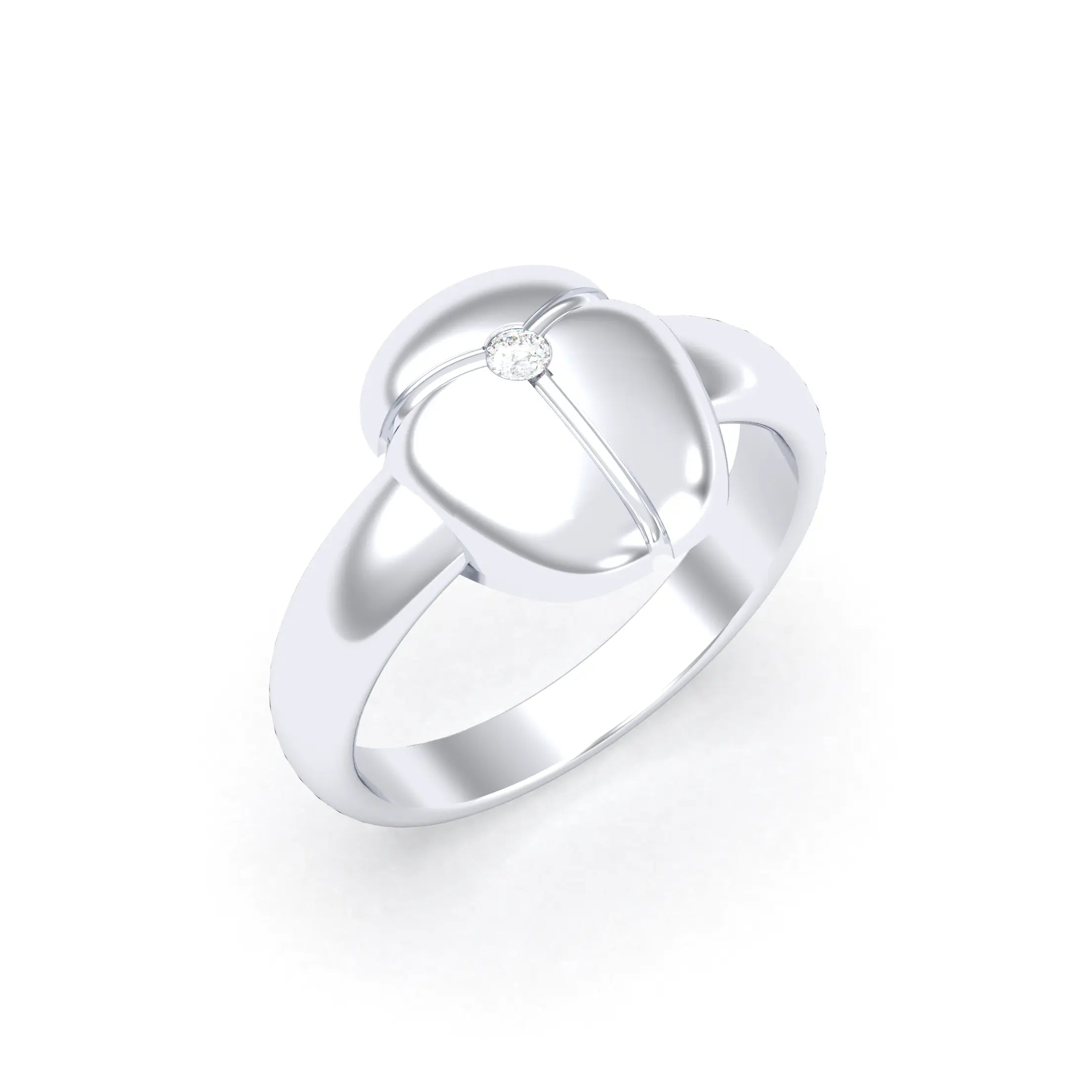 Bague Scarabée argent 950 sur mesure Diamant