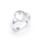 Bague Scarabée argent 950 sur mesure Péridot