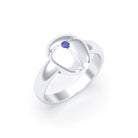 Bague Scarabée argent 950 sur mesure Saphir bleu