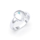 Bague Scarabée argent 950 sur mesure Topaze