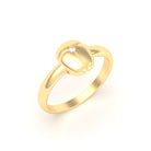 Bague Scarabée or jaune 18 carats sertie d'une pierre précieuse au choix Diamant