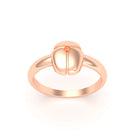 Bague Scarabée or rose 18 carats sertie d'une pierre précieuse au choix
