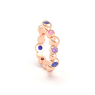 Bague Volga or rose 18 carats | Pierres précieuses et fines personnalisables