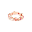 Bague Volga or rose 18 carats | Pierres précieuses et fines personnalisables
