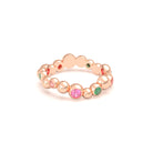 Bague Volga or rose 18 carats | Pierres précieuses et fines personnalisables