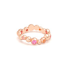 Bague Volga or rose 18 carats | Pierres précieuses et fines personnalisables