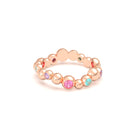 Bague Volga or rose 18 carats | Pierres précieuses et fines personnalisables