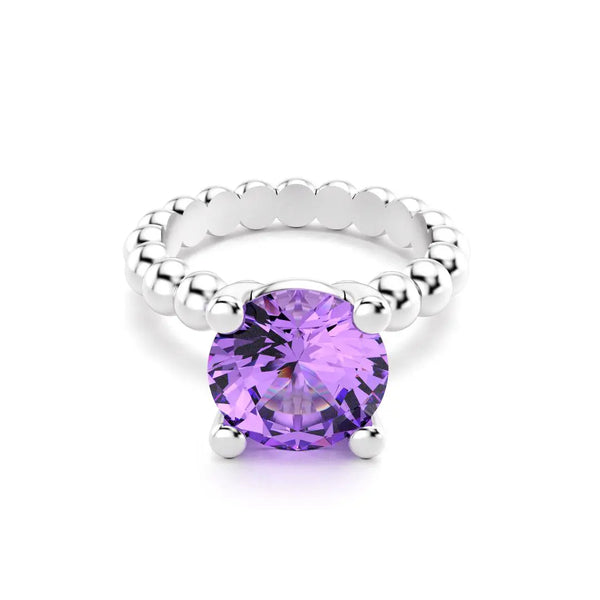 Bague femme Indiscrète Argent 950 pierre fine 9mm, autre vue