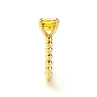 Bague indiscrète pour femme en or jaune et citrine