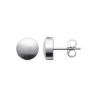 Boucles d’oreilles puces disque en acier brossé homme