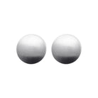 Boucles d’oreilles puces disque en acier brossé homme