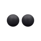 Boucles d’oreilles puces disque en acier PVD noir mat homme
