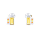 Boucles d'oreilles Art Déco Or Blanc 18 Carats Personnalisables