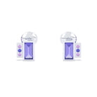 Boucles d'oreilles Art Déco Or Blanc 18 Carats Personnalisables