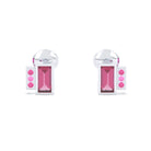 Boucles d'oreilles Art Déco Or Blanc 18 Carats Personnalisables