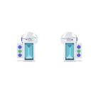Boucles d'oreilles Art Déco Or Blanc 18 Carats Personnalisables