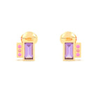 Boucles d'oreilles Art Déco Or Jaune 18 Carats Personnalisables