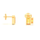 Boucles d'oreilles Art Déco Or Jaune 18 Carats Personnalisables