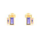 Boucles d'oreilles Art Déco Or Jaune 18 Carats Personnalisables