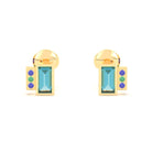 Boucles d'oreilles Art Déco Or Jaune 18 Carats Personnalisables