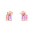 Boucles d'oreilles Art Déco en or rose 18 carats personnalisables