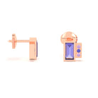Boucles d'oreilles Art Déco en or rose 18 carats personnalisables