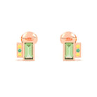 Boucles d'oreilles Art Déco en or rose 18 carats personnalisables