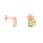 Boucles d'oreilles Art Déco en or rose 18 carats personnalisables
