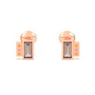 Boucles d'oreilles Art Déco en or rose 18 carats personnalisables