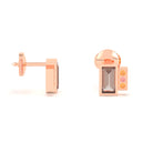 Boucles d'oreilles Art Déco en or rose 18 carats personnalisables