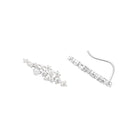 Boucles d’oreilles contour d’oreille branche de zircons en argent 925