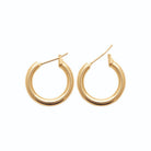 Boucles d’oreilles créoles épaisses 20 mm en plaqué or