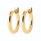Boucles d’oreilles créoles épaisses 20 mm en plaqué or