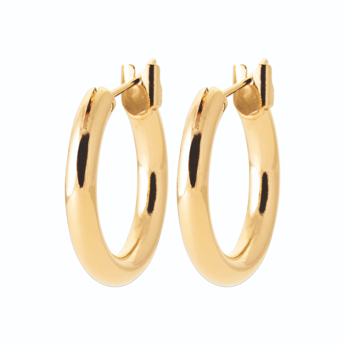 Boucles d’oreilles créoles épaisses 20 mm en plaqué or