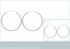 Boucles d’oreilles créoles tube 60 mm en argent 925 rhodié
