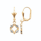 Boucles d’oreilles pendantes étoile de navettes en plaqué or