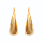 Boucles d’oreilles pendantes goutte allongée en plaqué or