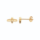 Boucles d’oreilles puces abeille en plaqué or