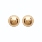Boucles d’oreilles puces boule grande en plaqué or