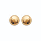 Boucles d’oreilles puces boule moyenne en plaqué or