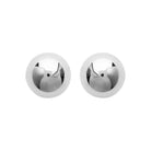 Boucles d’oreilles puces boules larges en argent 925 rhodié