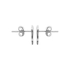Boucles d’oreilles puces dauphin dressé enfant en argent 925 rhodié