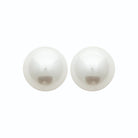 Boucles d’oreilles puces grosse perle d’imitation en acier PVD doré