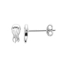 Boucles d’oreilles puces méduse enfant en argent 925 rhodié