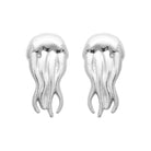 Boucles d’oreilles puces méduse enfant en argent 925 rhodié