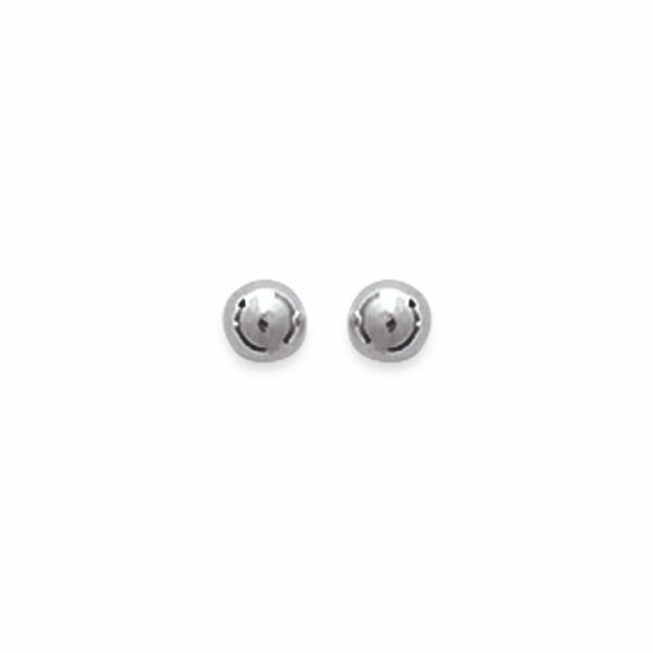 Boucles d’oreilles puces mini boules en argent 925 rhodié