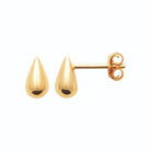 Boucles d’oreilles puces petite goutte en plaqué or