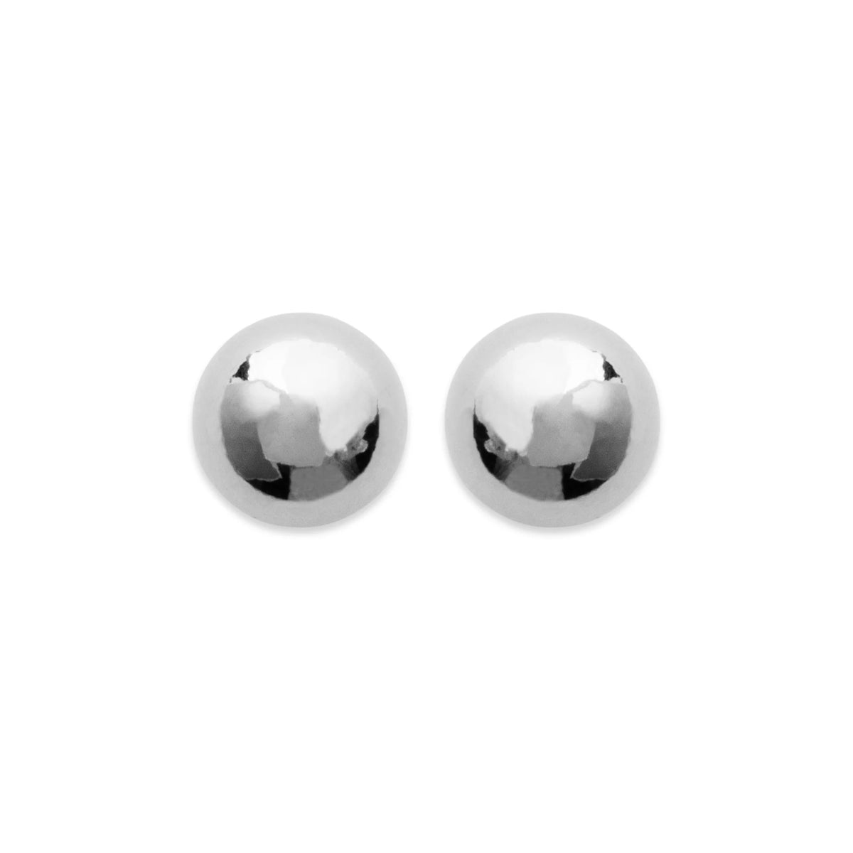 Boucles d’oreilles puces petites boules en argent 925 rhodié