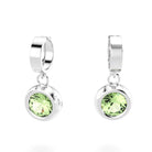 boucles oreilles indiscrète  pour en argent 950 avec prasiolite