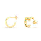 Boucles d’Oreilles Art Déco – Or Jaune 18 Carats & Diamants – Harmonie au Choix